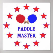Paddle Master Ping Pong Print