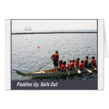 Paddles Up, Sails Out Card