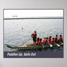 Paddles Up, Sails Out Poster