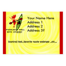 Paddles Well With Other Business Cards
