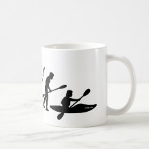 Paddling Evolution (kayak) Coffee Mugs