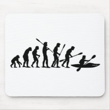 Paddling Evolution (kayak) Mouse Pads