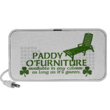 Paddy O Furniture - Funny Irish Design -St Patrick iPod Speakers