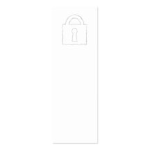 Padlock. Top Secret or Security Icon. Business Cards