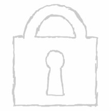Padlock. Top Secret or Security Icon. Cut Outs