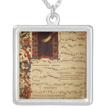 Page of Musical Notation with historiated Necklaces