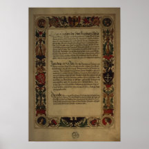 Page'Geheim Ehrenbuch Fuggerschen Geschlechts' Poster