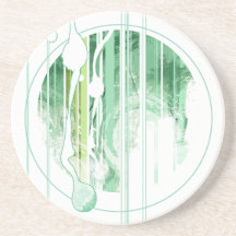 Paint and stripes beverage coaster