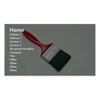 Paint Brush Business Cards, 2,000 Paint Brush Busines Card Template Designs