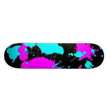 Paint Splat- Light Blue/ Light Purple Custom Skateboard