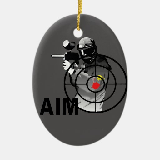 Paintball Shooter - Aim Christmas Tree Ornament