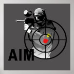 Paintball Shooter - Aim Posters
