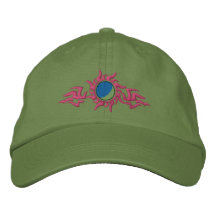 Paintball Tribal Embroidered Baseball Caps