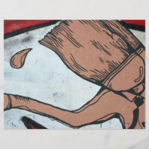 Paintbrush man full color flyer