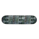 Painted glass skateboard