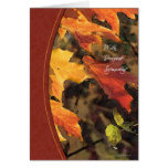 Painted Leafs2-Sympathy Card