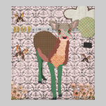 Painted Pink Doe Art Canvas canvas prints