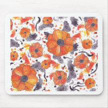 Painted Poppies Mousepad