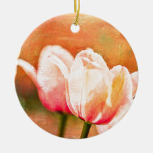 Painted Tulips Christmas Ornament