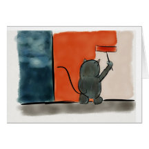 Painting Cat Greeting Cards