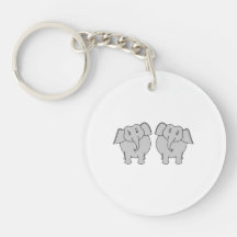Pair of Cute Elephants.