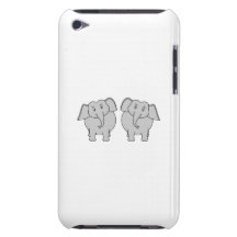 Pair of Cute Elephants. Couple. Barely There iPod Case