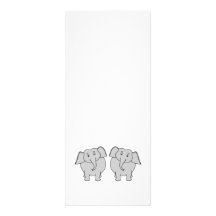 Pair of Cute Elephants. Couple. Personalised Invitations