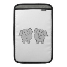 Pair of Cute Elephants. Couple. MacBook Air Sleeve