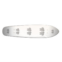 Pair of Cute Elephants. Couple. Skateboards