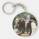 Pair of Elephants Keychain
