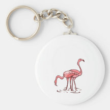 Pair of Flamingos Key Chains
