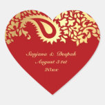 Paisleys Elegant Indian Wedding Sticker