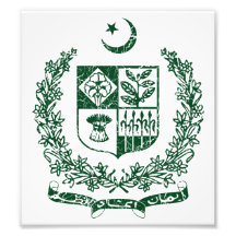 Pakistan Coat Of Arms Photographic Print