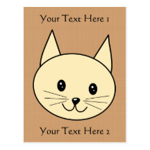 Pale Amber Colour Cat. Post Card