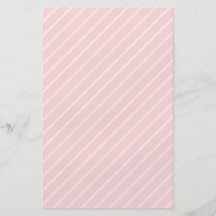 Pale Peach Pink Diagonal Stripes. Personalised Flyer