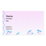 Pale Pink and Light Blue Waves Pattern. business cards