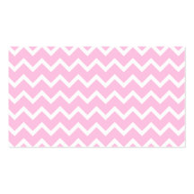Pale Pink and White Zigzag Pattern. Business Cards
