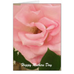 Pale Pink Rose Mothers Day Card