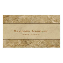 Pale Stone Business Card