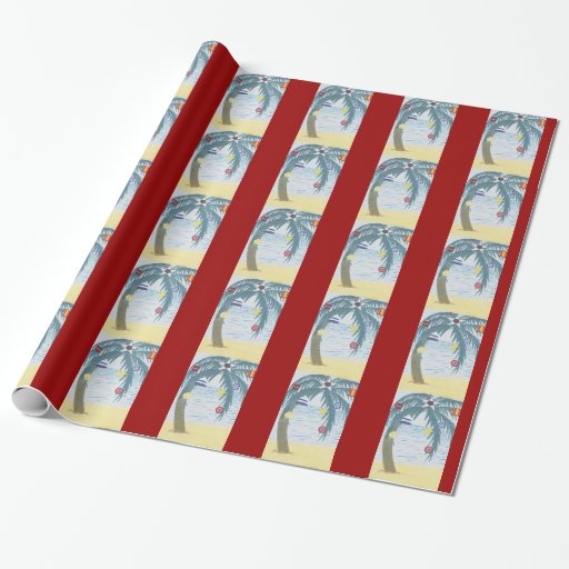palm christmas tree southern christmas gift wrap zazzle palm christmas tree southern christmas gift wrap zazzle