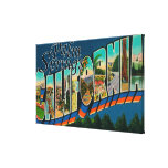 Palm Springs, California - Large Letter Scenes Canvas Print