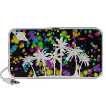 Palm Tree & Saturn Doodle Speaker