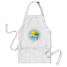 Palm Tree, Sun and Beach Apron