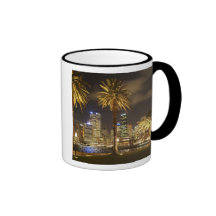 Palm Trees and CBD at Night, Sydney, New South Mugs