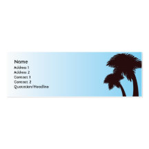 Palm Trees - Skinny Business Card