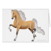 Palomino Saddlebred Horse Greeting Card
