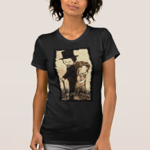 Pam Moore--- Ladies basic black medium "Director" T Shirt