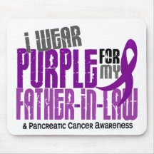 Pancreatic Cancer Purple For My Father-In-Law 6.2 Mouse Pad