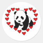 Panda Bear Love Stickers