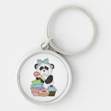 Panda Bear Sweet Treats Keychain